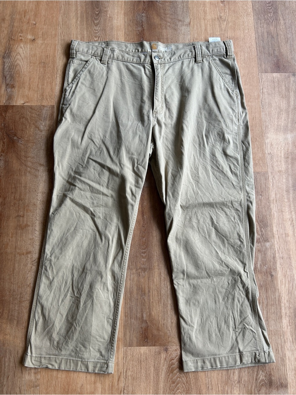 Carhartt Men's Tan Chinos - Straight Leg Work Pants